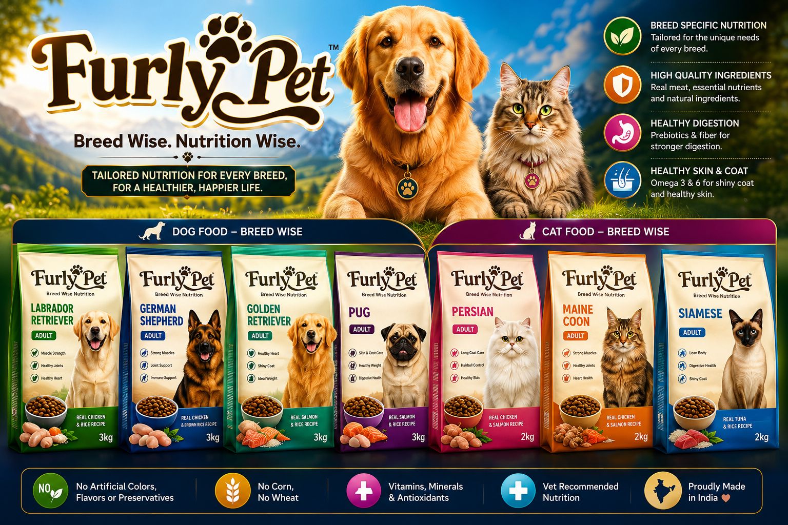 Furly Pet breed-specific nutrition